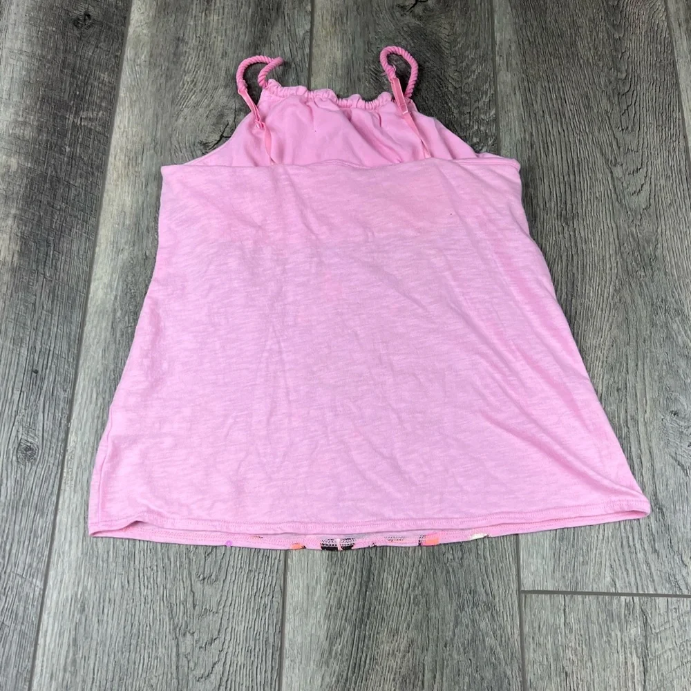 Justice Pink Cheetah Print‎ Tank